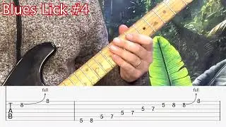 Guitar Lesson: 7 Easy Blues Licks for Lead Electric Guitar. Simple yet effective bends.