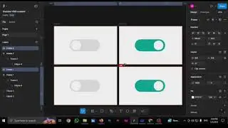 Bouncy toggle switch animation in figma