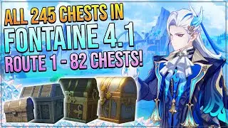 Genshin Impact 4.1 Complete 245 Chest Guide! Liffey Region! | ROUTE 1 - 82 CHESTS