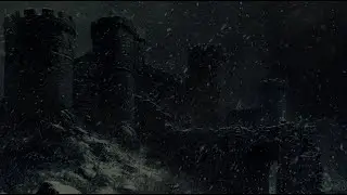 Frozen Night Blizzard Circles An Ancient Castle With Enchanting Storm Ambience For Peaceful Rest