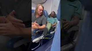 Грубая пассажирка получает по заслугам #самолет #сумасшествие #ржунимагу #рейс #шорты #видеошорт ...