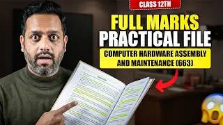 NIOS Class 12 Computer Hardware Assembly and Maintenance Practical File April 2026 | CHAM 663