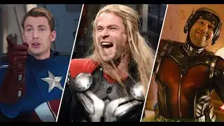 Marvel cast being a meme for 40 seconds