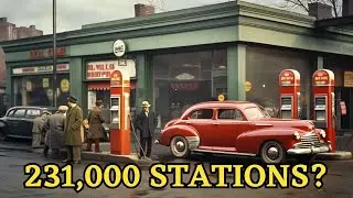 1940s Life At The Gas Stations In America