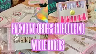 WATCH ME PACK ORDERS | INTRODUCING NEW WHOLESALE PRESS ON NAILS| ENTREPRENEUR LIFE