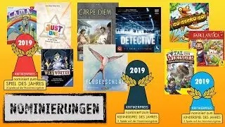 #Kommentar - Die nominierten und empfohlenen Spiele zum Spiel  und Kennerspiel des Jahres 2019