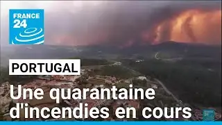 Le Portugal toujours en proie à de violents feux de forêt • FRANCE 24