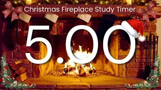 Quick 5 Min ADHD Study Timer | Fireplace Music for Focus
