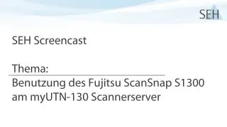 myUTN-130 Scannerserver mit Fujitsu ScanSnap S1300
