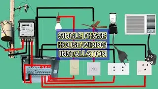 EASY STEP| SINGLE PHASE HOUSE  WIRING INSTALLATION