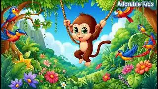 The Little Jungle Monkey: A Cheerful Adventure Song for Kids!