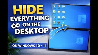 👀 How To Hide Everything on the Desktop (Desktop Icons) on Windows 10 / 11 | AquaTechFantasy
