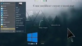 Come impostare il cursore del mac e il menù start su windows 10