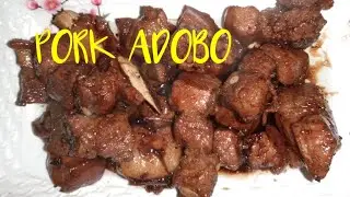 Simpleng pagluluto ng adobong baboy/Pork adobo #jen