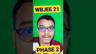 WBJEE 2021 | Phase 2 Registration  | Counselling | #shorts