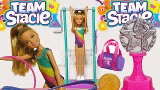 Barbie Family Gymnastic TEAM STACIE Playset (Video)