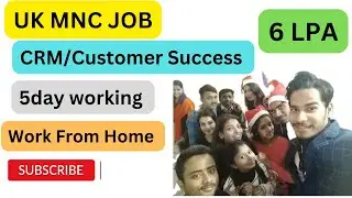 High Paying Customers Support Job in India, MNC Remote Job, UK Work From Home Job.