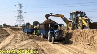 Sonalika di 55 full looding troli 😱😱#sonalika #tractortroli #tractor 