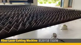 1500W fiber laser cutting machine cut different plates and thicknesses