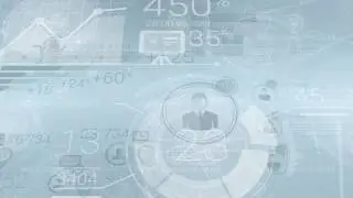 Clear Corporate Background With Abstract Elements Of Infographics
