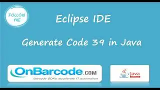 How to create, print Code 39 barcodes using OnBarcode Java Code 39 Barcode Generator library