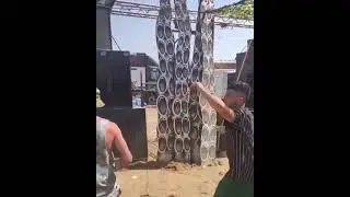 TPA Pro Audio Line Array Stack at Italy