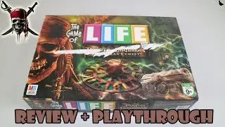Pirates of the Caribbean Game of Life Board Game Review & Playthrough | Board Game Night