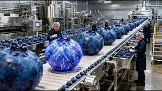 How Dried Blueberries Are Made | Inside a Modern Blueberry Processing Factory