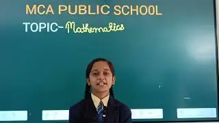 Mathematics Topic Presentation by MCA student Gulifesa Anjum from 5th