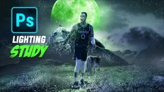 [Photoshop] Creating An Amazing Scene For D'Angelo Russell! | Cal So Scoped | Sports Design
