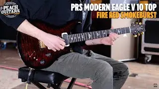 No Talking...Just Tones | PRS Modern Eagle V 10 Top Fire Red Smokeburst Custom Colour