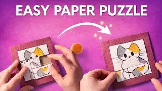 Easy Paper Puzzle DIY 🧩 | Fun Craft Even a Child Can Make