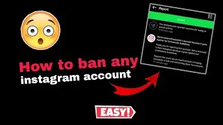 How to ban any Instagram account easily 😉||full tutorial 😶&zwj;🌫️