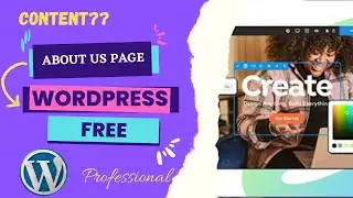 How To Create About Us Page in WordPress| Free| 2022| WordPress Tutorial for Beginners|Hindi/Urdu
