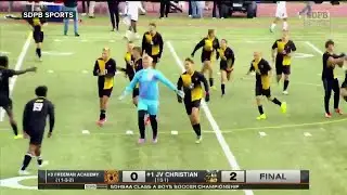 James Valley Christian wins school&rsquo;s first Class A boy&rsquo;s soccer state championship