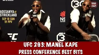 Best of Manel Kape UFC 293 Press Conference Highlights Crowd chant 