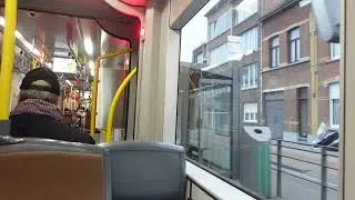 OntSPOORd 17-02-2023 Stadslijner (CAF) vanbinnen vertrekt vanaf halte