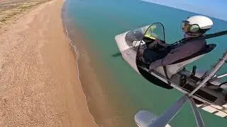 Flying over Bare Sand Turtle Tracks