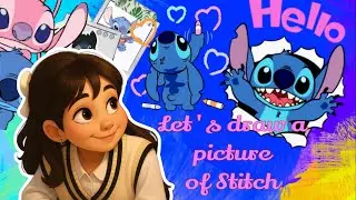 I Tried Drawing Stitch With Only My Phone!