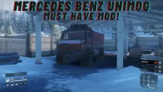 SnowRunner Mod Review | MP500 UNIPOG by POG! AKA MERCEDES BENZ UNIMOG! MUST HAVE MOD FOR SNOWRUNNER!
