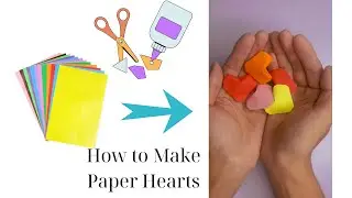 How to Fold Paper into Simple and Beautiful Hearts | DIY Colorful Paper Craft