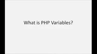 PHP Variables - Echo, Print statement - PHP Tutorial for Beginner