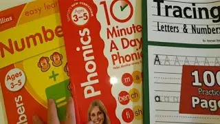 LEARNING AND ACTIVITY BOOKS FOR KIDS || UNBOXING NUMBERS, TRACING LETTERS & NUMBERS & PHONICS BOOKS