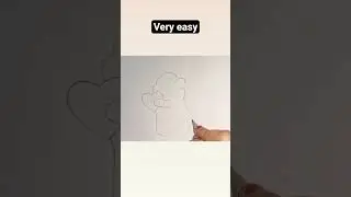 very easy way to draw teddy bear/learn the trick to make teddy bear fromalphabet-L!#trending#viral