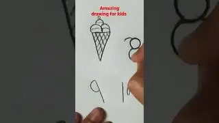 How to draw amazing drawing for kids with number 7 to 10 #shorts #drawing #shortvideo #shortsfeed