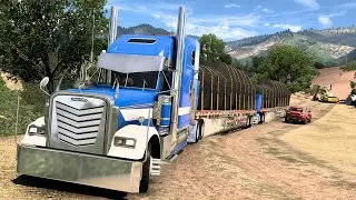 El Mejor Freno De MOTOR Camión freightliner xl classic Doble Remolque - American Truck Simulator
