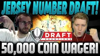 LOWEST JERSEY NUMBER DRAFT! | 50K QUICKSELL WAGER WITH STIFF! | MADDEN 16 DRAFT CHAMPIONS