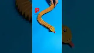 Serpiente con movimiento -  origami #manualidades #diy #craft