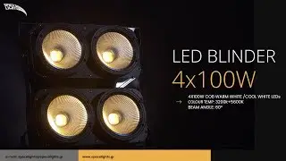 SPACE LIGHTS LED BLINDER 4x100W WARM-COOL