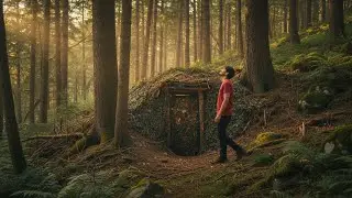 Hidden Jungle Shelter Build | Survival Alone in the Wild
